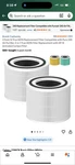 Caehomly True Hepa Activated Carbon Filter 2 Pack For Puroair 240. Fixed Price $29.79.