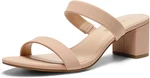 Women's Two Strap Open Toe Low Block Chunky Heels Sandals Dress Pumps Casual Sum. Fixed Price $53.99.
