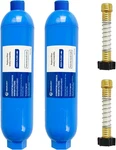 Hourleey 2 Pack Rv Inline Water Filter With Flexible Hose Protector, Reduce Ba. Fixed Price $34.76.
