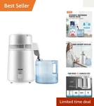 Stainless Steel Water Distiller - 4l Continuous Pure Production, Home Use. Fixed Price $96.71.