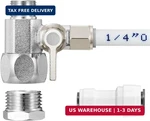 Haochen Feed Water Adapter - Line Splitter 3/8"x3/8"x1/4" Or G 1/2"xg 1/2". Fixed Price $22.09.