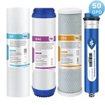 4 Stage 50 Gpd Ro Membrane Carbon Sediment Reverse Osmosis Drinking Water Filter. Fixed Price $30.96.