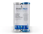 Smart Pack Dual-stage Under-sink Water Filter Replacement 5 & 0.5-micron. Fixed Price $34.78.
