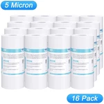 16 Pack 5 Micron 10"x4.5" Big Blue Sediment Water Filter Whole House Cartridges. Fixed Price $99.99.