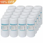 20 Pack 10" X 4.5" String Wound Sediment Water Filter 1/5/10 Micron For Big Blue. Fixed Price $84.14.
