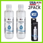 2 Pack Lg Lt1000p Refresh Refrigerator Ice Water Filter Adq747935 Gf-d706bsl Usa. Fixed Price $24.99.