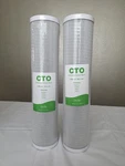 Simpure Cto Carbon Block Water Filter 20"x4.5" 5 Micron 2 Pack Whole House. Fixed Price $59.99.
