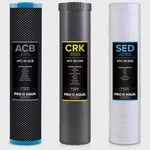 Pro-100-e Elite Gen2 Replacement Filter Set, Sediment, Kdf/blend, Carbon Infused. Fixed Price $151.95.