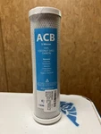 Activated Carbon Block Water Filter Replacement 10 Inch 5 Micron Acb. Fixed Price $18.99.
