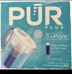Pur Plus 7 Cup Pitcher Filtration System W/filter Change Light - Ocean Blue New. Fixed Price $18.99.