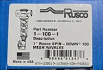 Rusco Spin Down Filter Pe Screen T Style 1" - Part No 1-100-f (100 Mesh W/valve). Fixed Price $25.00.