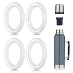 4pcs Silicone Gaskets Seal Rings For Thermos Lid Vacuum Bottle Stopper White. Fixed Price $12.85.