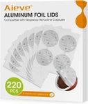 220 Pcs Aluminum Foil Seal Lids For Reusable Nespresso Pods Vertuo Compatible Wi. Fixed Price $23.97.