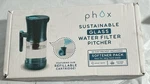 Phox Sustainable Glass Water Filter Pitcher Refillable Cartridge. Fixed Price $50.00.