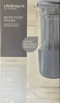 Lifestraw Home Water Filter Pitcher, 10 Cup, Plastic With Silicone Base, Stormy. Fixed Price $59.99.