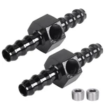 Cnraqr 5/16" Barb Inline Fuel Pressure With 1/8 Npt Port, Black. Fixed Price $14.76.
