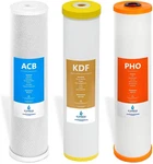Whole House Filter Set, 3 Pack, Carbon Block, Kdf, Polyphosphate For Heavy Me.... Fixed Price $285.01.