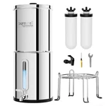 Purewell 2.25g Gravity Water Filter System With Level Window, 3-stage Stai. Fixed Price $171.03.
