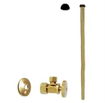 Westbrass Corrugated Supply Kit With Round Handle, 5/8" Od X 3/8" 12" Brass. Fixed Price $30.00.