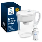 Brita Metro Water Filter Pitcher With Smartlight Change 6 Cup, White. Fixed Price $37.35.