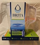 Brita Tahoe 10-cup Water Filter Pitcher W/elite New Sealed Bpa Fast Ship. Fixed Price $29.99.