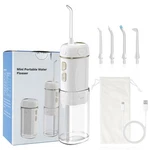 Hibbent Portable Cordless Water Flosser, Mini Oral Irrigator With 3 White. Fixed Price $28.14.