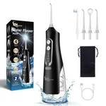 Cordless Water Dental Flosser Oral Irrigator,jngoods 310ml Rechargeable Black. Fixed Price $34.99.