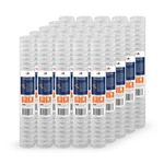 25pk Of 1 M Wound String Sediment Water Filter Cartridges 20"x2.5" By Aquaboon. Fixed Price $115.79.