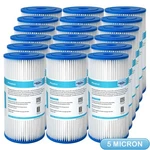 5 Micron 10"x4.5" Whole House Pleated Sediment Water Filter Cartridges 1-18 Pack. Fixed Price $28.99.