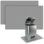 2 Pcs Waterproof Trash Can Mat Silicone Raised Edge Floor Protector Fits 15x23. Fixed Price $27.78.