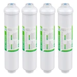 4 Pack Inline Post Carbon Water Filter Purifier Quick Connect 1/4" T33 10" X 2". Fixed Price $24.69.