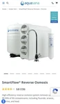 New Aquasana Optimh2o Aq-ro-3 Under Sink Reverse Osmosis Drinking Water System. Fixed Price $149.00.