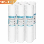 6 Pack 20" X 4.5" Big Blue Whole House System String Wound Sediment Water Filter. Fixed Price $44.54.