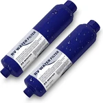 Rv Camper Inline Water Filter, 2 Packs Marine Garden Camping Hose Kdf F.... Fixed Price $28.94.