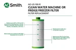 Ao Smith The Clean Water Filter Claryum Replacement Ao-us-100-r. Fixed Price $9.99.