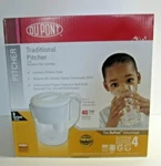 Dupont 8 Cup Traditional Water Pitcher With 40 Gallon Filter Cartridge Nib. Fixed Price $12.87.