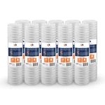 10pk Of 20" Big Blue String Wound Sediment Water Filter Cartridge 1 M Aquaboon. Fixed Price $219.79.