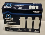 New Project Source Off-white Plastic Water Filter Pitcher 3 Pack Wfpsc103 Lowes. Fixed Price $12.88.