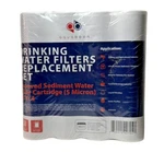 Aquaboon 4 Pack Grooved Sediment Water Filter 5 Micron 10" X 2.5" Whole House Ro. Fixed Price $21.99.
