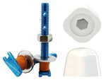 Big Foot Toilet Bolts & Hand-tighten Caps - 5/16" Thread 2.5" Length Rubb.... Fixed Price $28.05.