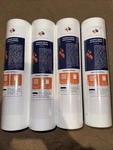 Grooved Sediment Water Filter 5 Micron 10" X 2.5" Size 4 Pack By Aquaboon. Fixed Price $14.99.