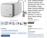 Apec Water Tankless Reverse Osmosis System 1000 Gpd 3-stage Nsf Certified. Fixed Price $450.00.