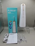 Flossjet Water Dental Flosser Cordless Oral Irrigator 5 Tips Fc5240 New Open Box. Fixed Price $37.15.