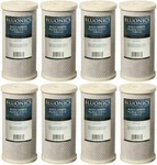 Bluonics 8 Pack Cto Carbon Block Water Filters 4.5"x10" Whole House Cartridges. Fixed Price $127.00.