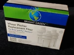 3 Pack Bright Green Water Pitcher Replacement Filter Cartridges For Pur & Brita. Fixed Price $16.00.