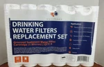 Aquaboon 10" X2.5" Grooved Sediment Qty 6 Water Filter 1 Micron Cartridge Nip. Fixed Price $12.74.