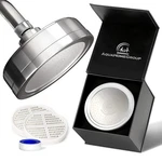 Aquahomegroup Luxury Filtered Shower Head (metal) 1 Piece- Replacable, Chrome. Fixed Price $51.00.