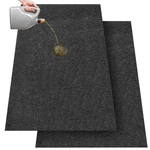 2 Pcs 60 X 32 Inch Oil Spill Mat For Driveway Garage Floor Under Car .... Fixed Price $31.44.