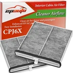 Epauto Cpj6x (kd45-61-j6x) Cabin Air Filter Includes Activated Carbon 2-pack. Fixed Price $36.40.