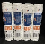 (4) Four 5 Micron String Wound Sediment Water Filter Cartridges 10"x2.5". Fixed Price $18.99.